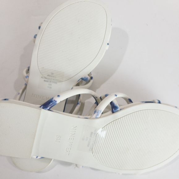 Nine West Beva Criss-Cross Slip-on Flat Sandals-6 - Picture 6 of 8